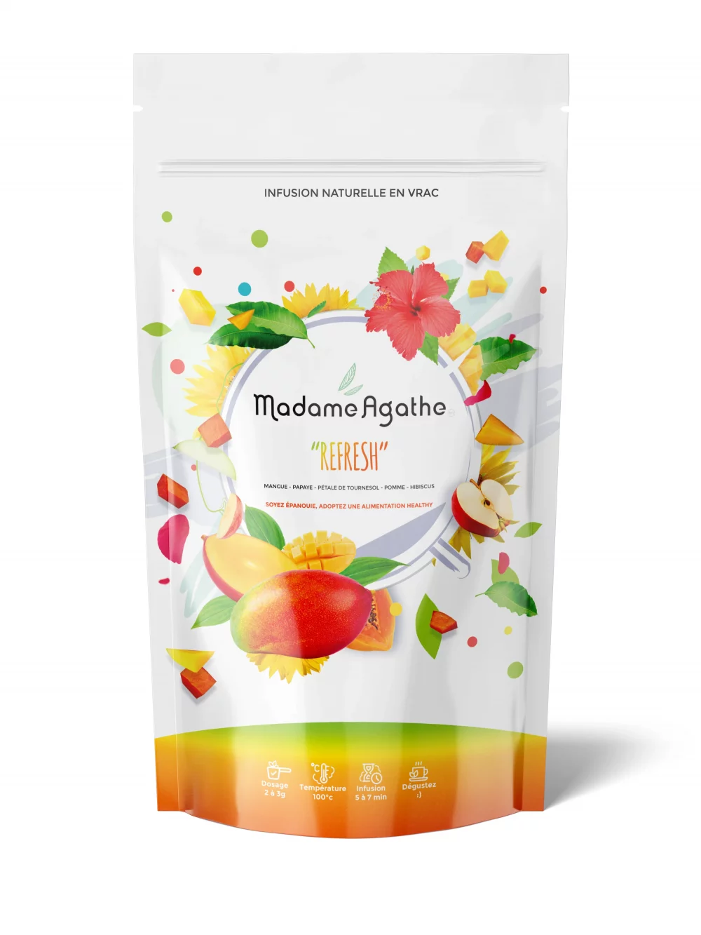 Infusion Refresh thé froid mangue